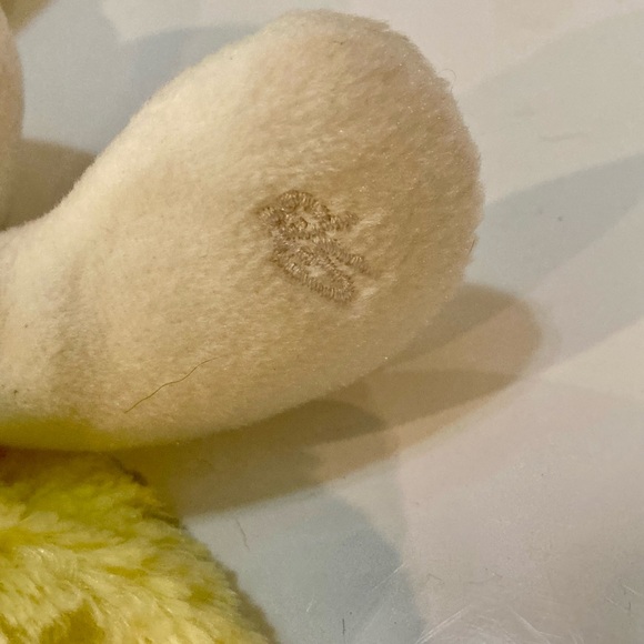 Rare Stephan Baby Lovey Bunny Rabbit Security Blanket Yellow White plush Blankie - Picture 4 of 11